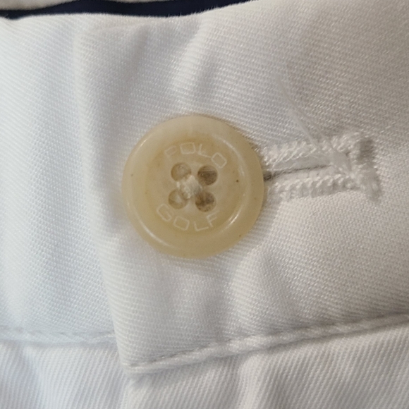 Polo Ralph Lauren 9" Relaxed Fit Pleated Twill Short in White Sz 34 - Picture 7 of 13